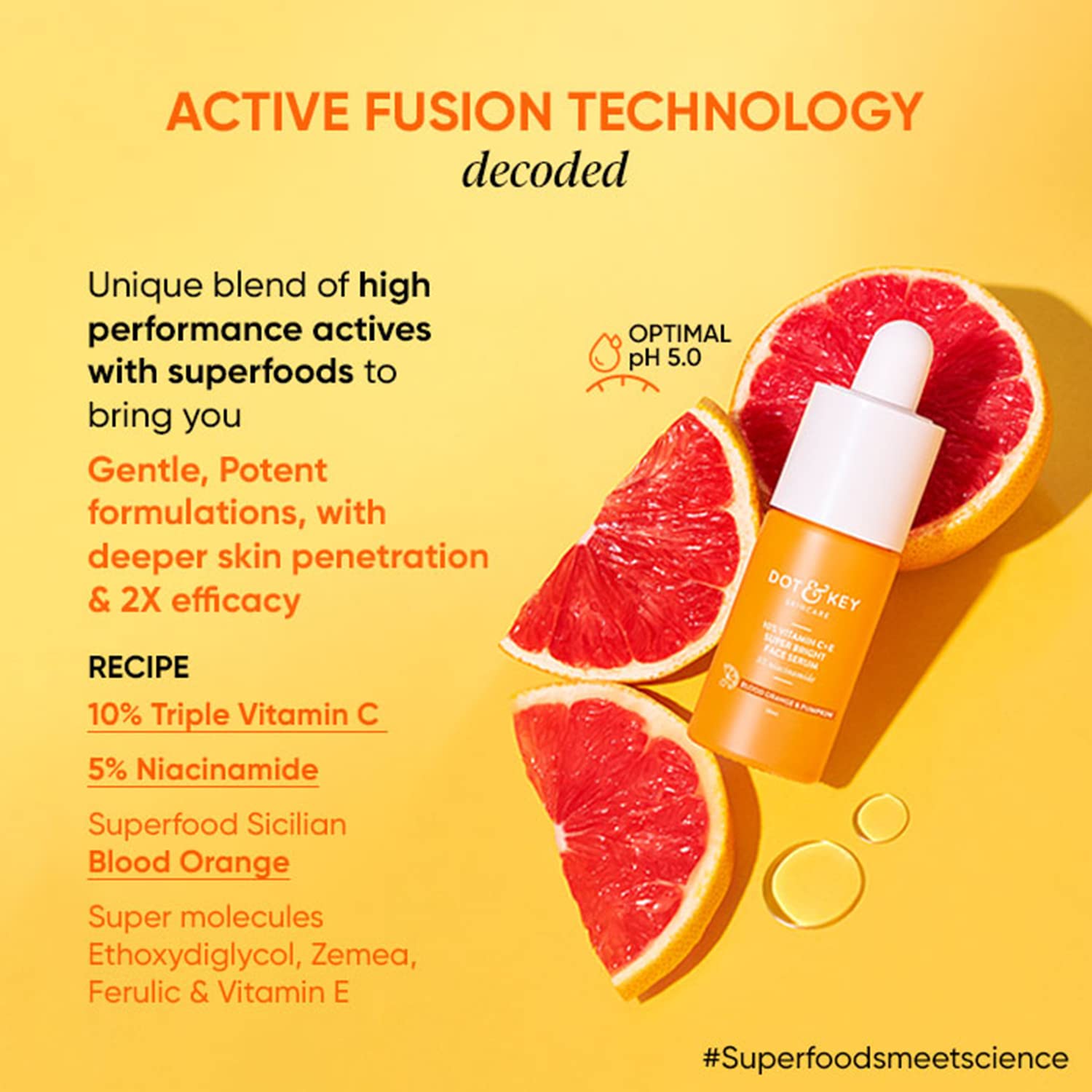 Dot & Key 10% Vitamin C + E 5% Niacinamide Serum-20 ml. 