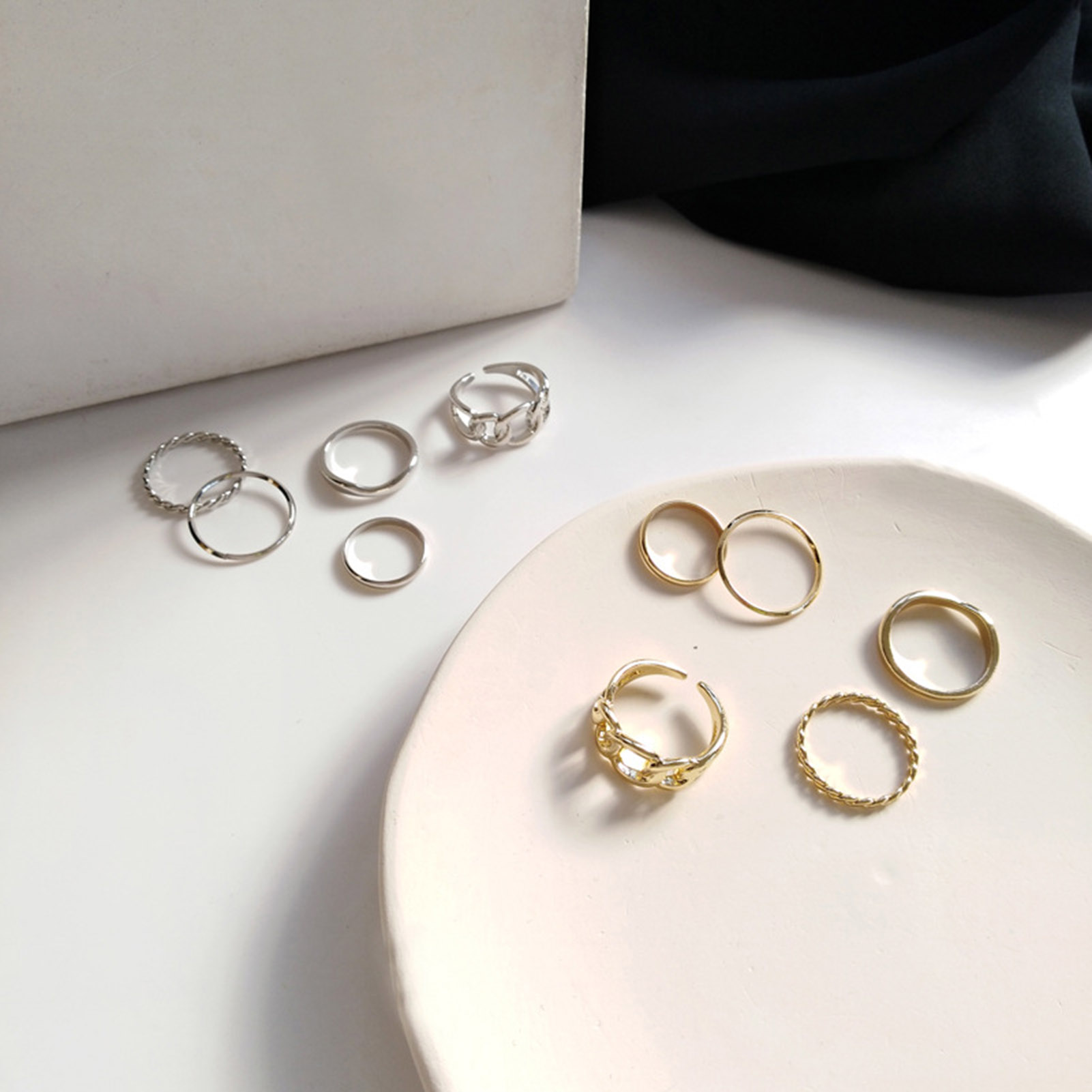 Joint Ring Set Anti-oxidation Stkable Knuckle Rings Set. 