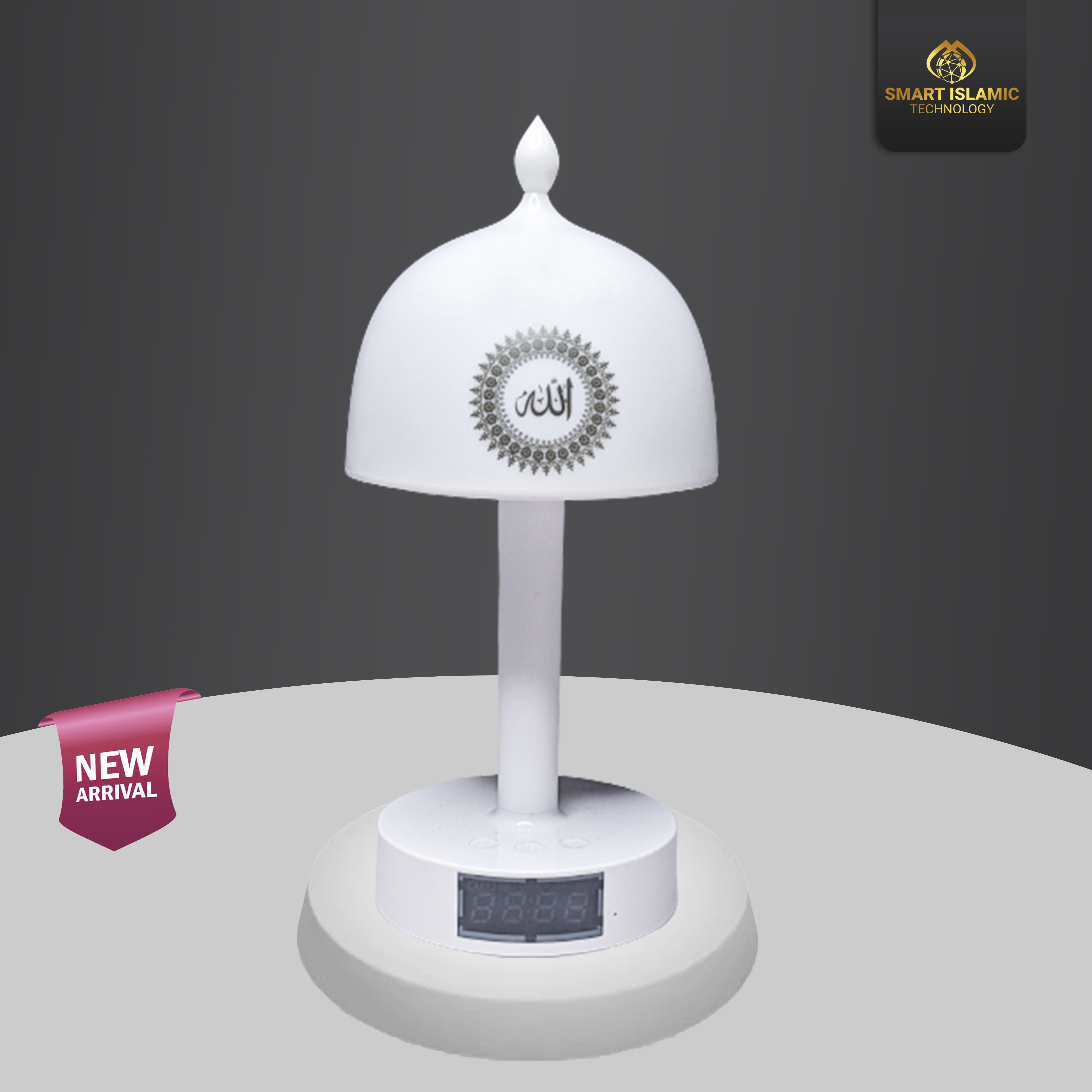 Quran Speaker  & Azan Clock Lamp Bluetooth Mp3 Player with color changing LED Touch Lamp