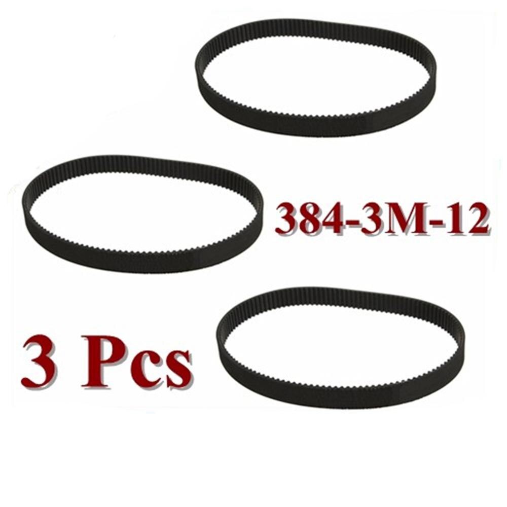 2PCS New Replacement Rubber Toothed 384mm Length Motorcycle Drive Belt HTD 384-3M-12 Escooter Electric Scooter ATV. 