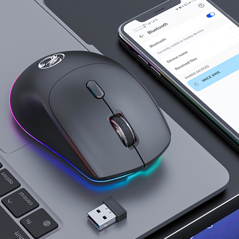 iMICE G905 Bluetooth Dual Mode 6-Key Silent Wireless Gaming Mouse. 