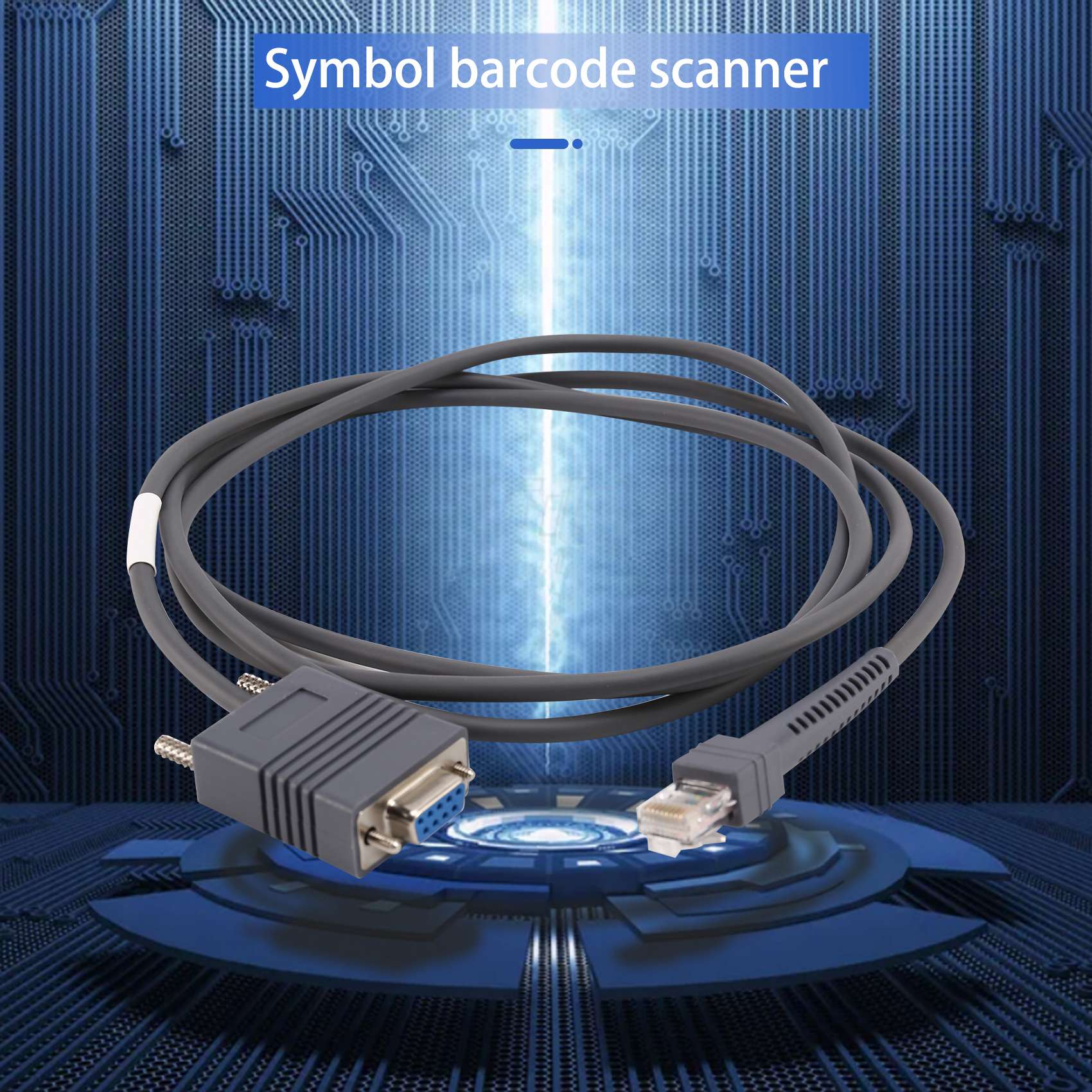LS2208 RS232 Serial Cable CBA-R01-S07PAR for Symbol Barcode Scanner LS2208 6.5 Feet. 