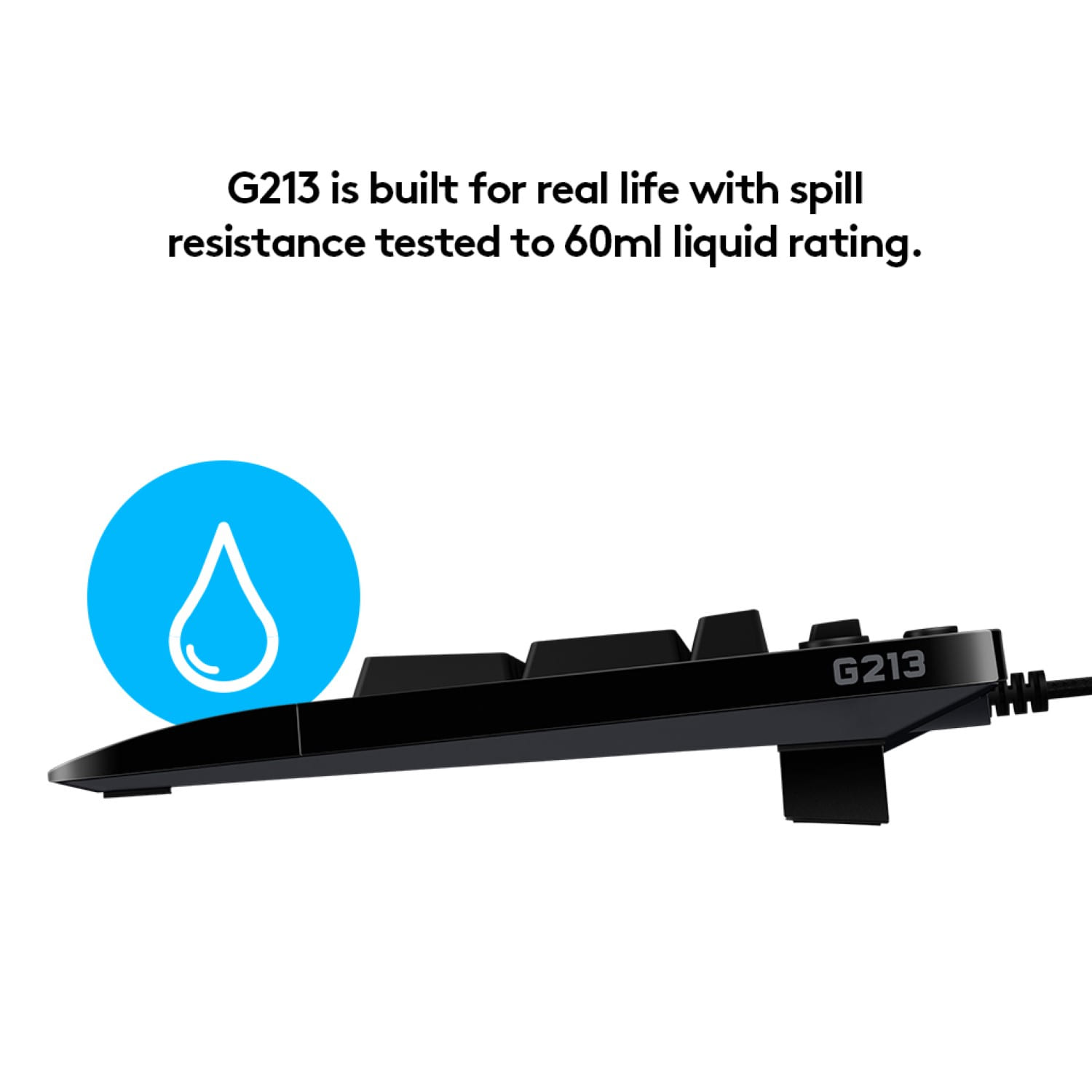 Logitech G213 Prodigy Gaming Keyboard, RGB Backlit, Black. 