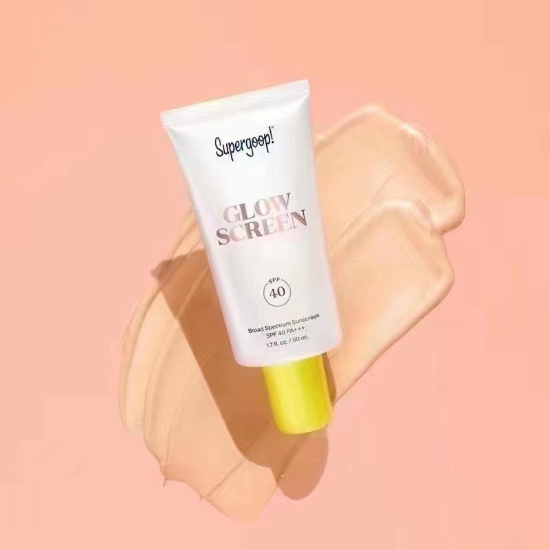 Supergoop Unseen Sunscreen SPF40 Invisible Cream Primer Glowscreen Makeup Base Broad Spectrum Face Sunscreen For All Skin Types. 