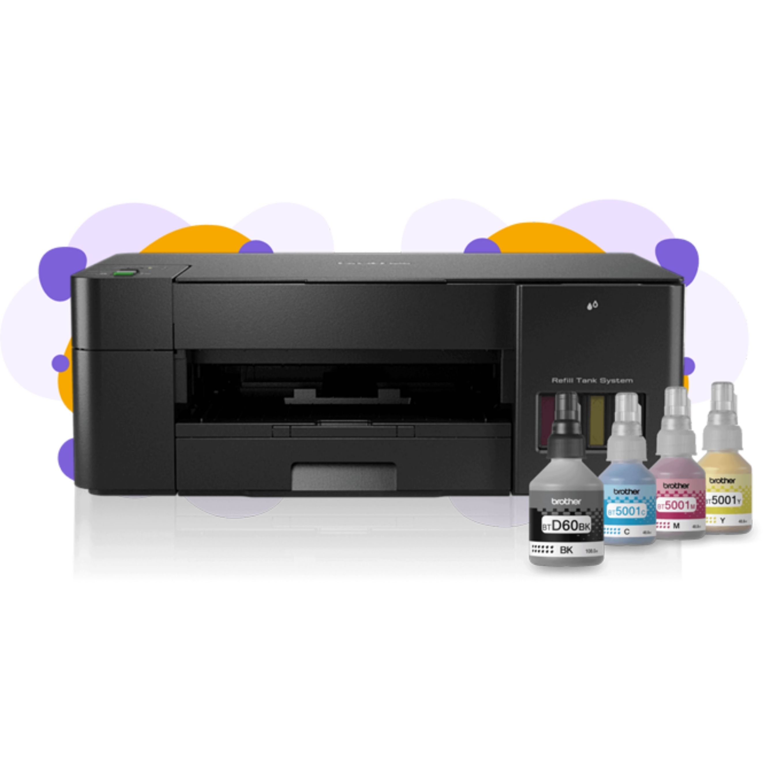 Brother DCP-T220 Multifunction Borderless Color Ink Tank Printer. 