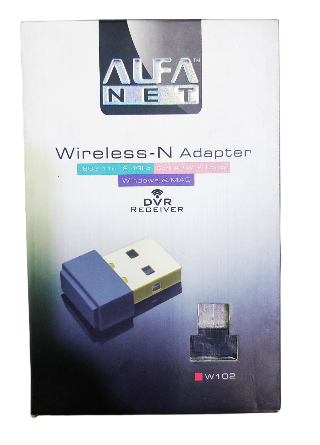 ALFA NET W103 802.11/n 2.4Ghz 300Mbps USB Wireless-N Adapter WiFi Nano Receiver. 