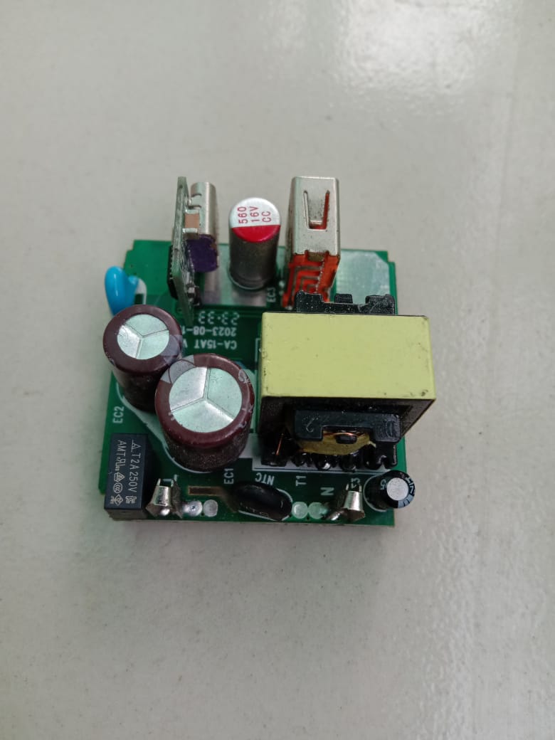 22.5w Fast Charging PD+QC PCB Board AC 220 Volt To 5V, 9V, 12V 22.5W PD+QC Supported Fast Charging Adapter Circuit Board. 