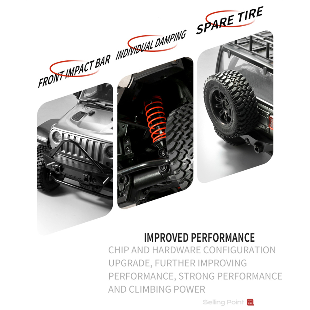 GC Mnrc Mn128 1/12 Remote Control Car 2.4g 4wd Rock Crawler Climbing Rc Car With Led Light Full Scale Vehicles Model Toys. 
