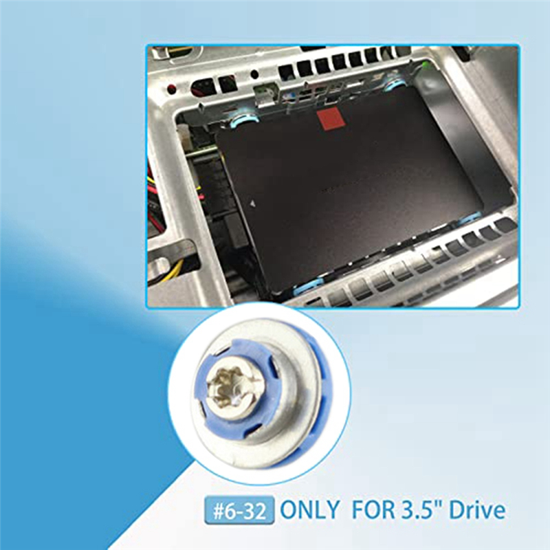 12 Pcs Hard Drive Mounting Screws for HP3.5Inch HDD Screws Isolation Grommet Mute Mounting Screws Easy Install. 