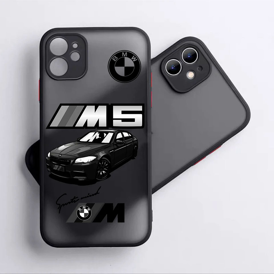 BMW M3 M4 M5 M2 Phone Case For Apple iPhone 14 13 12 11 XS Mini Pro Max 8 7 6S 6 XR X Plus Frosted Translucent Cover Dislikelike. 