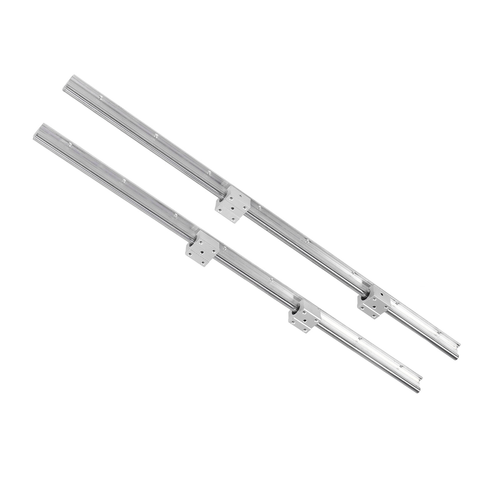 Linear Guide Rail and Slider 800mm Length Linear Rail Slider Set 12mm Diameter Shaft for Machine Tool. 