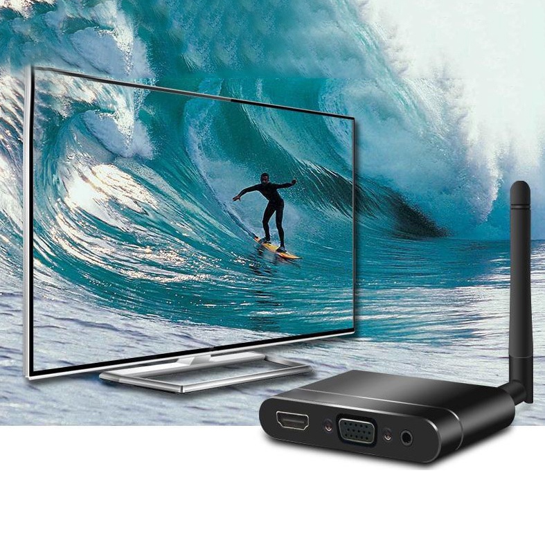 Wireless Wifi HD VGA AV Display Adapter Miracast Airplay DLNA Screen Mirroring for XR IOS Android Phones. 