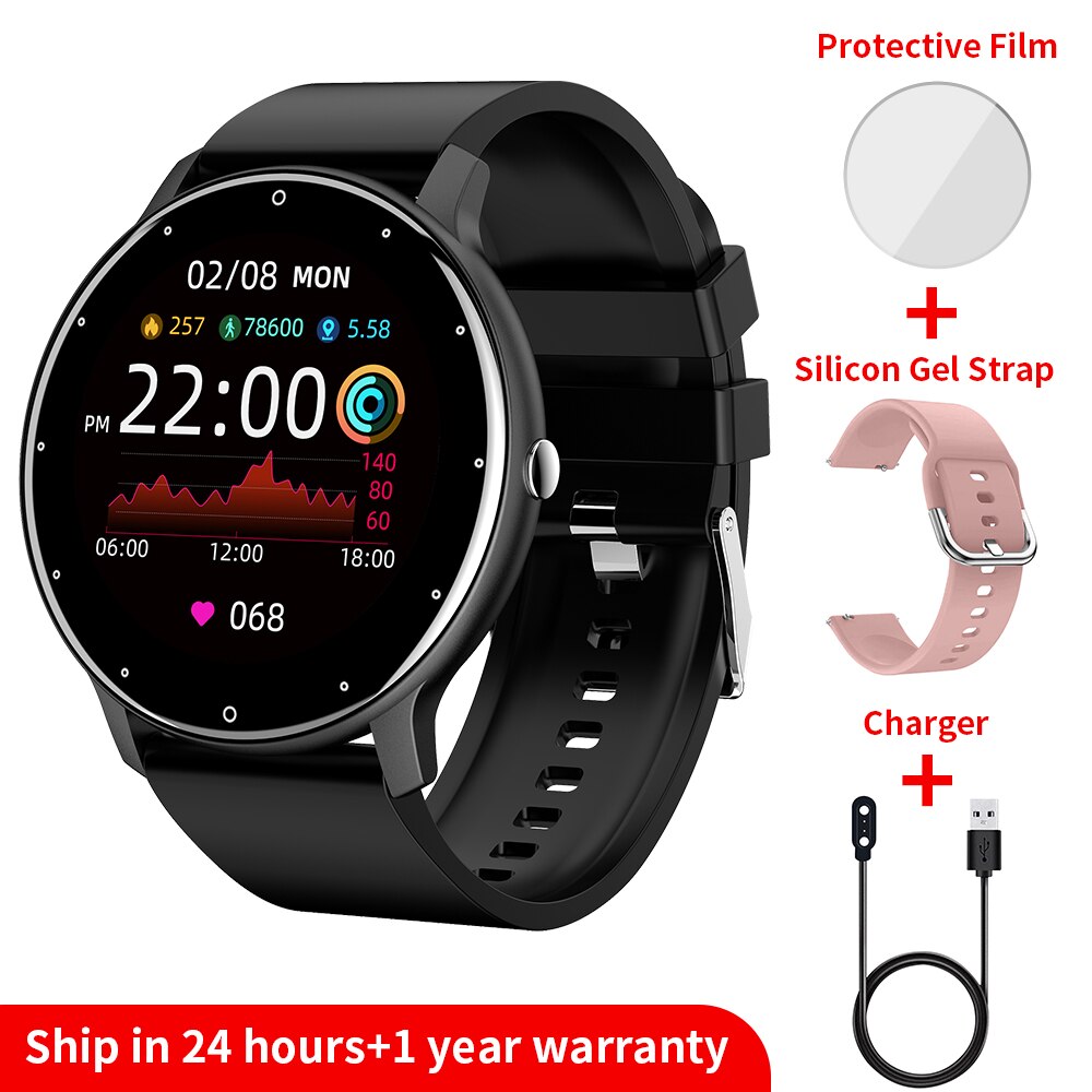 TagoBee Women Smart Watch Men Smartwatch Android IOS Round Screen Weather Forecast Heart Rate Monitor Sports Ladies Clock. 