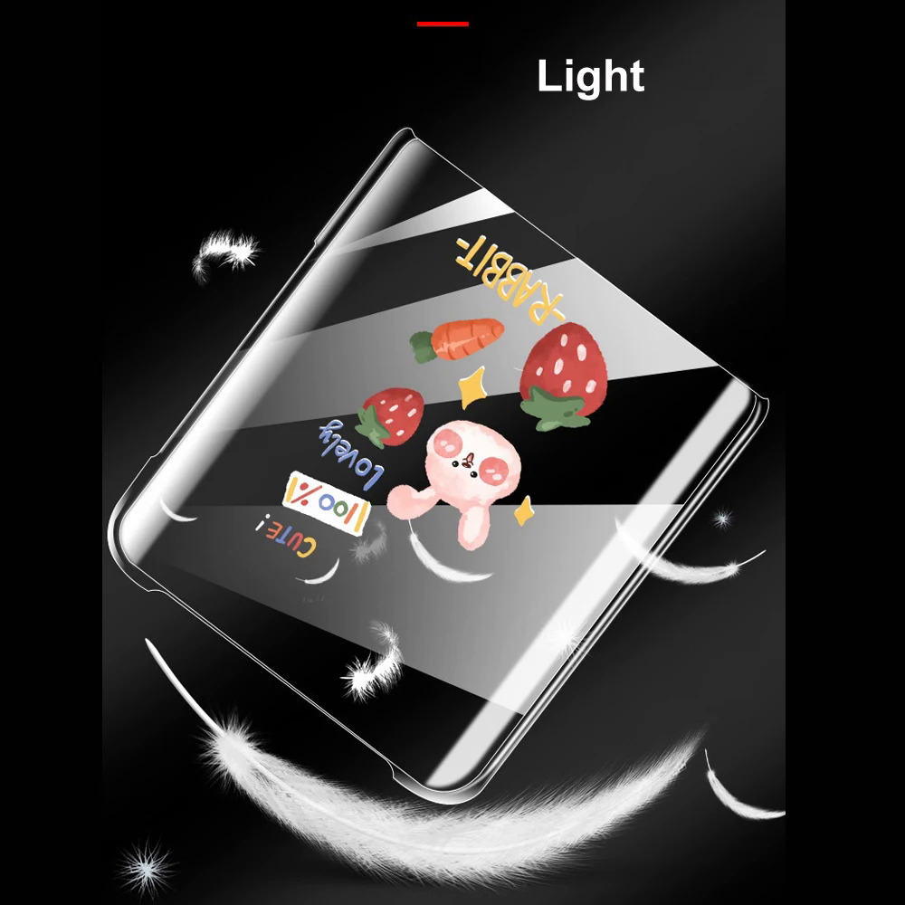 【Healer DingD】 DIY for Samsung Galaxy Z Flip 5 4 3 Case Custom Photo Picture Cover for Galaxy ZFlip3 Transparent Hard Shockproof Funda Shell. 