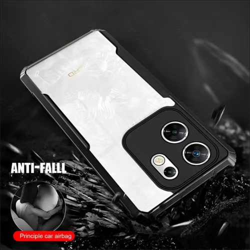 Infinix Zero 30 4G Edge-Reinforced Shockproof Cushion Back Clear Hybrid Transparent Hard Cover Casing. 