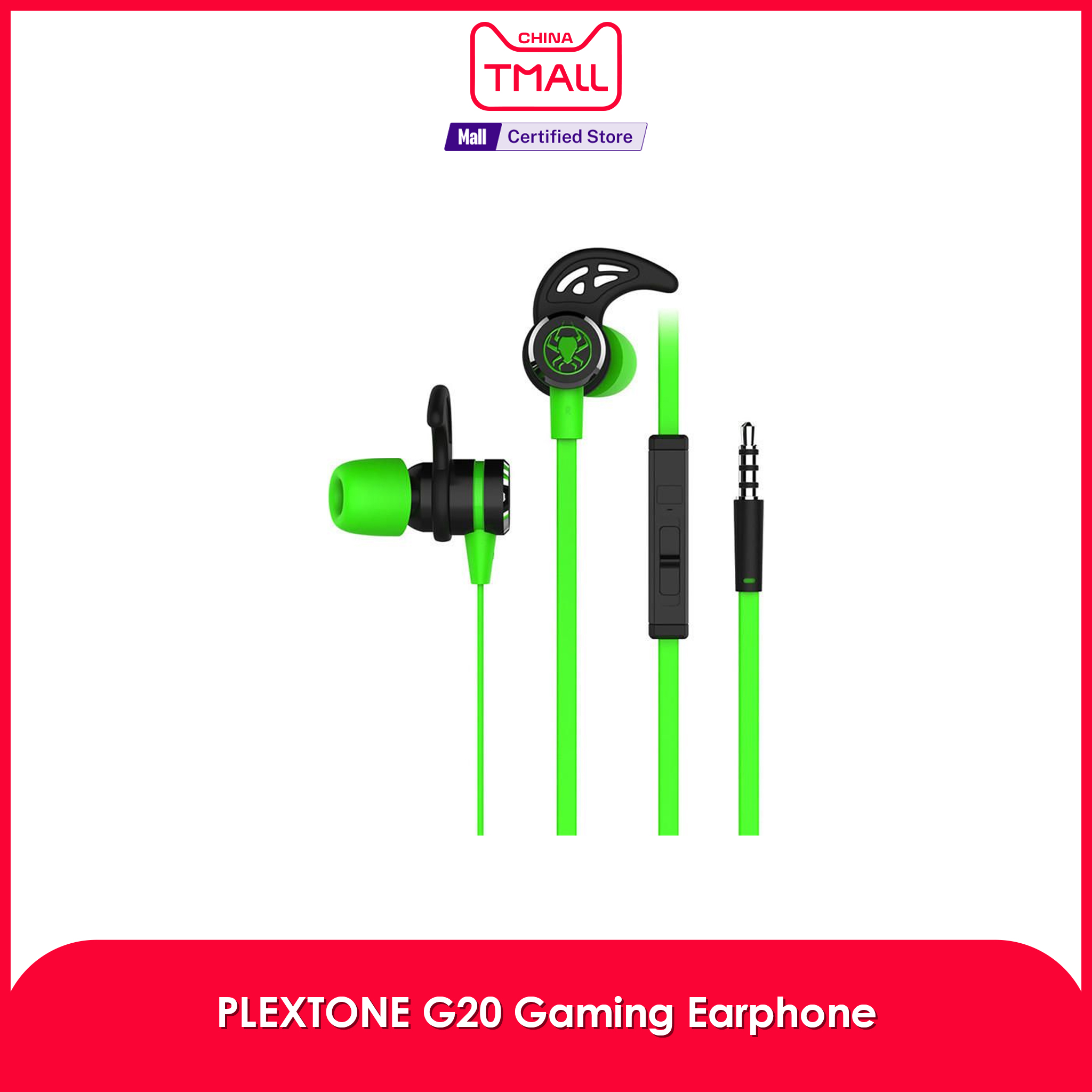 PLEXTONE G20 Earphone With Microphone Wired Magnetic Gaming Headset Stereo Bass Earbuds Computer Earphone