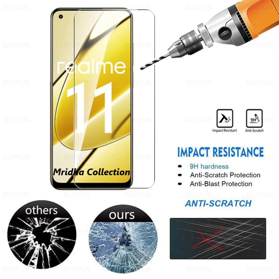 Realme 11 4G Screen Protector 3D Tempered Glass Protector Clear Screen protector Premium Product Gorilla Glass Transparent Clear Ultra Thin - Durable & Scratch Resistant - Easy to Install. 