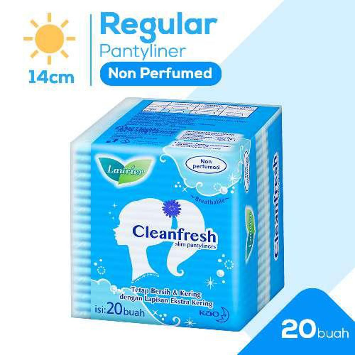 Laurier Pantyliner Cleanfresh non perfumed-20 pcs
