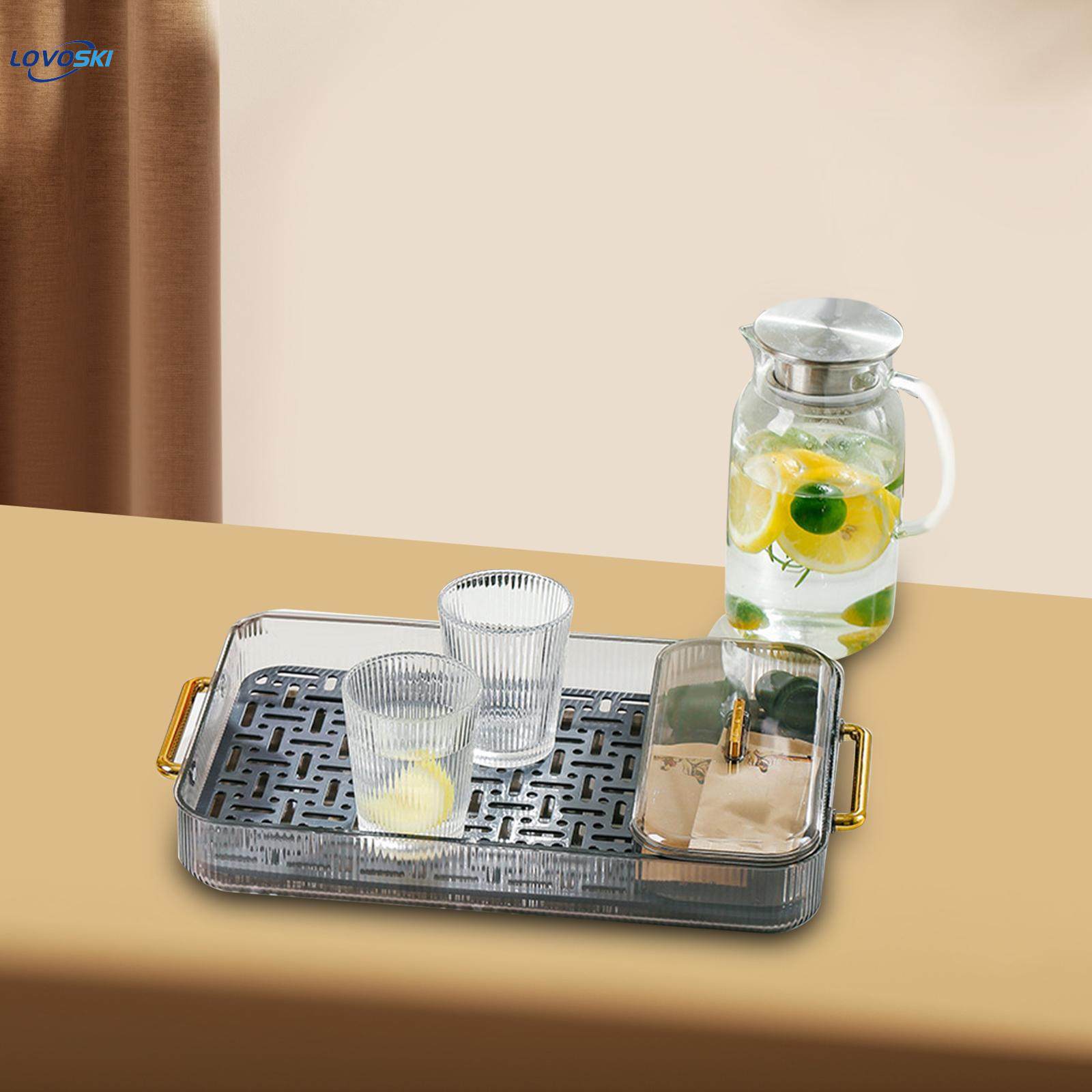 Drain Board Multifunctional Serving Tray Rectangular Tea. 