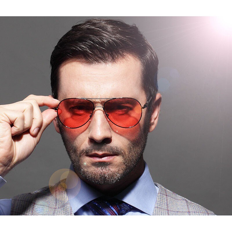 Mens red tinted outlet sunglasses