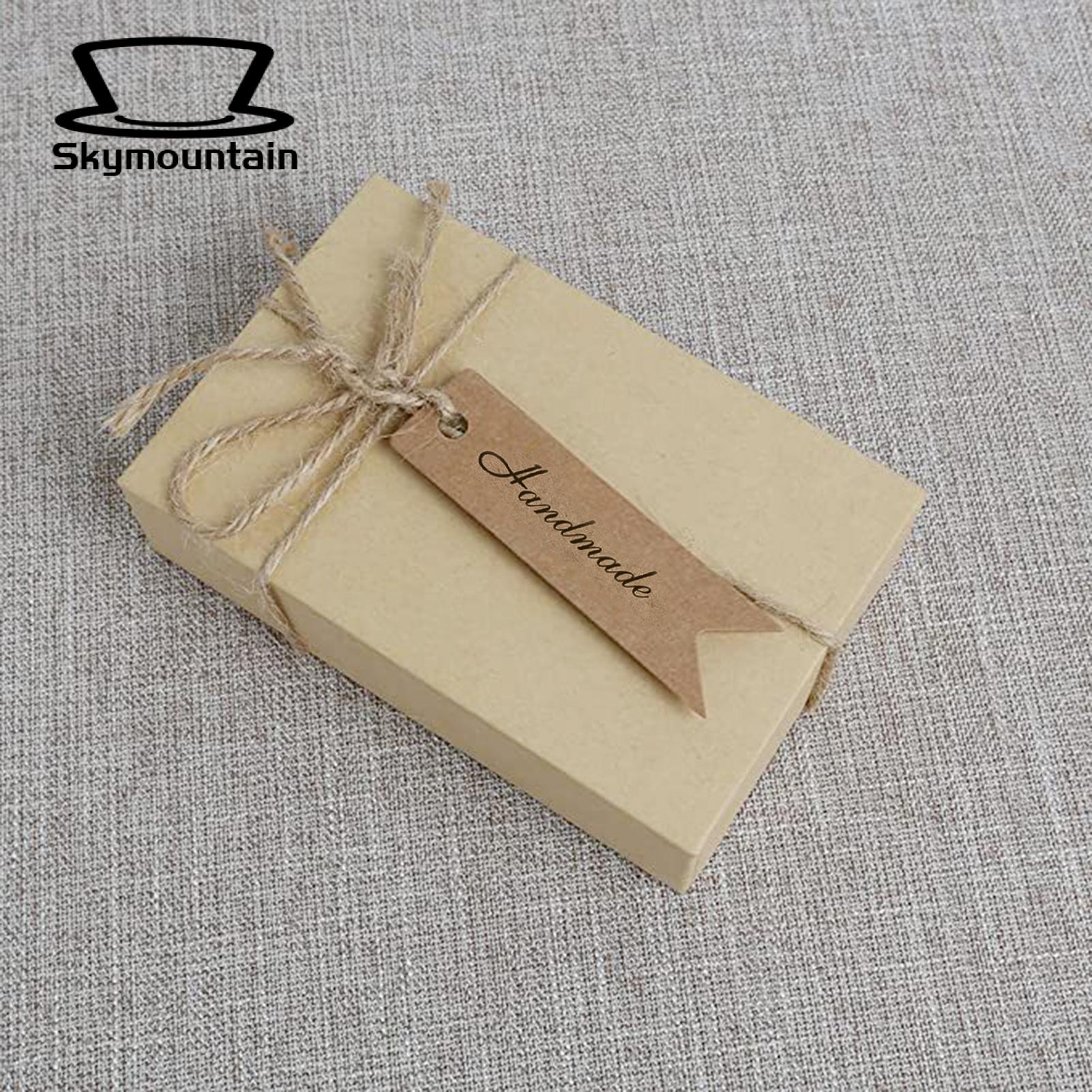Skymountain Paper Tags Multi-purpose Handmade Gift Tags Thank You Paper Labels. 