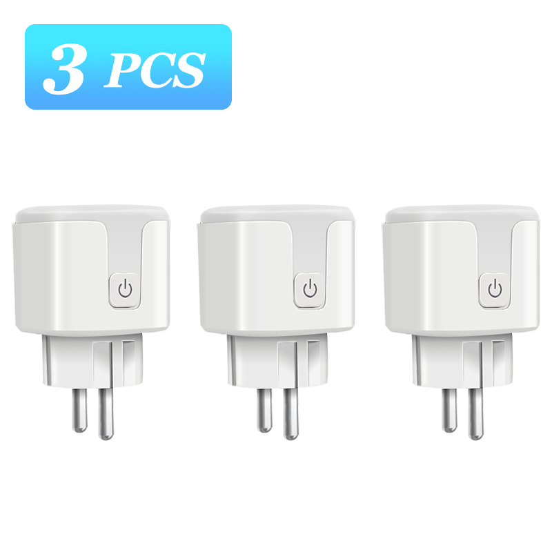 Aubess Smart Socket EU 16A AC100-240V Wifi Smart Plug Power Outlet, Alexa Google Home Voice Control, For Tuya Smart Life APP