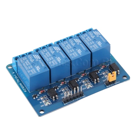 Arduino 5V 4 Channel Relay Board Module with Trigger Opto-Isolator 4 Channels Power Relay Module. 