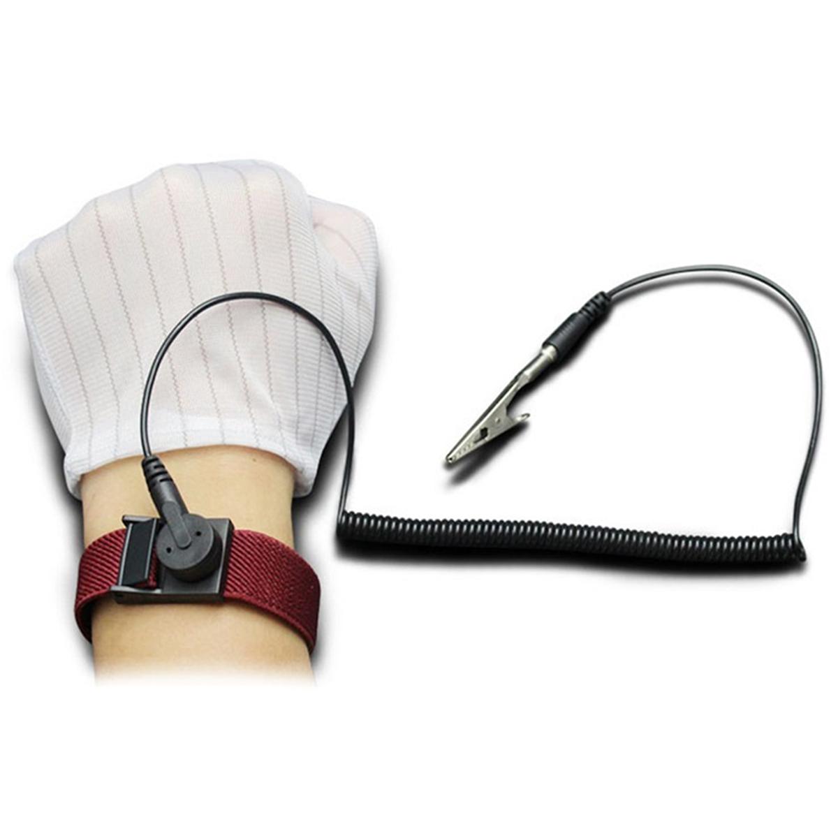 Anti Static ESD Wrist Strap Discharge Bands Static-Release Wristband with Clip