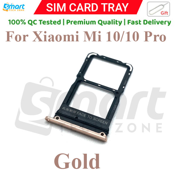 Xiaomi Mi 10/ 10 Pro/ 10 Lite/ 10t Lite/ 10t Lite Pro Sim Tray Micro SD Card Slot with Sim Ejector Pin Replacement Part. 