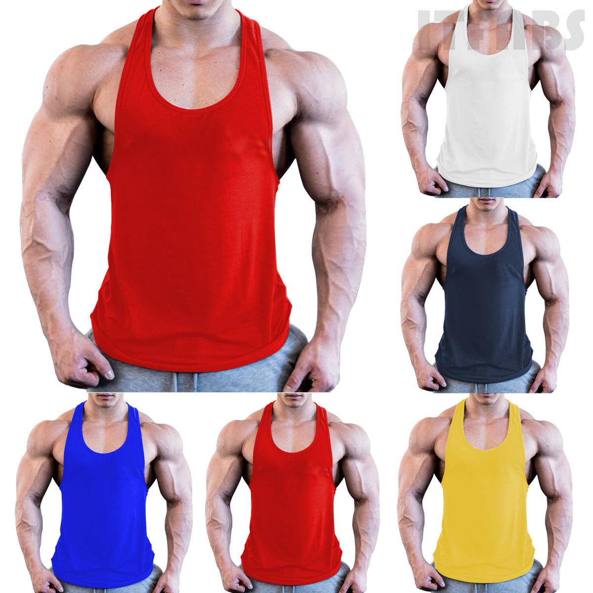 Gym Men Muscle Sleeveless Shirt Tank Top Bodybuilding Sport
