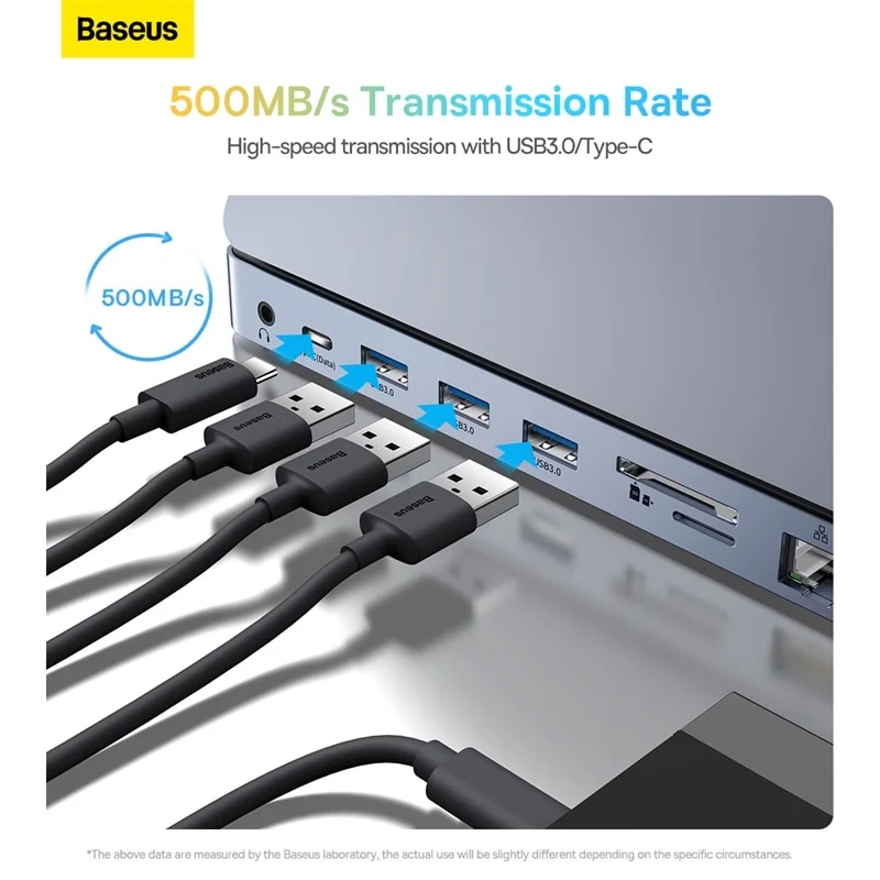 Baseus USB C Hub to HDMI-compatible USB 3.0 Docking Station for MacBook Pro iPad Pro USB HUB PD 100W/60W Adapter for Laptop. 