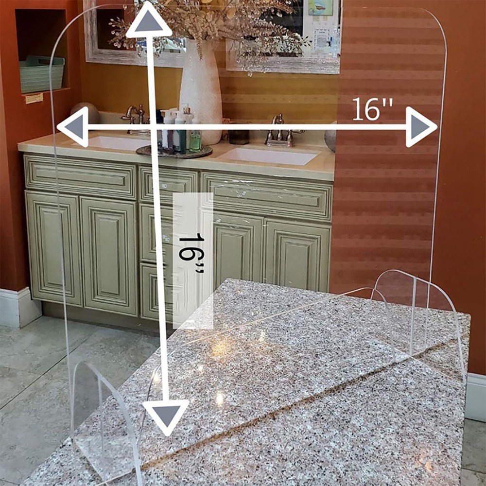 Sneeze Desk Partition Baffle Screen Anti- Transparent Isolation Protection Board Secure Divider Baffle. 