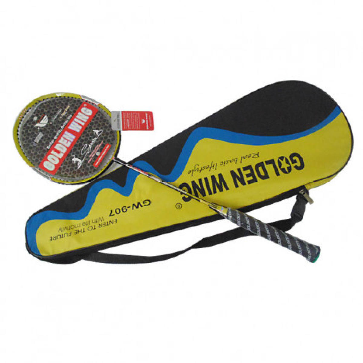 Golden Wing Gw 907 Model Badminton Racket - Multi-Color - Experience Quality Performance With A Multi-Color Badminton Racket