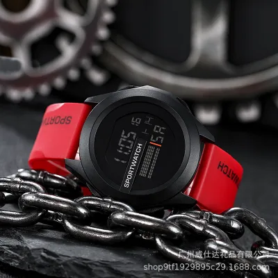 Silicone sports watch hot sale