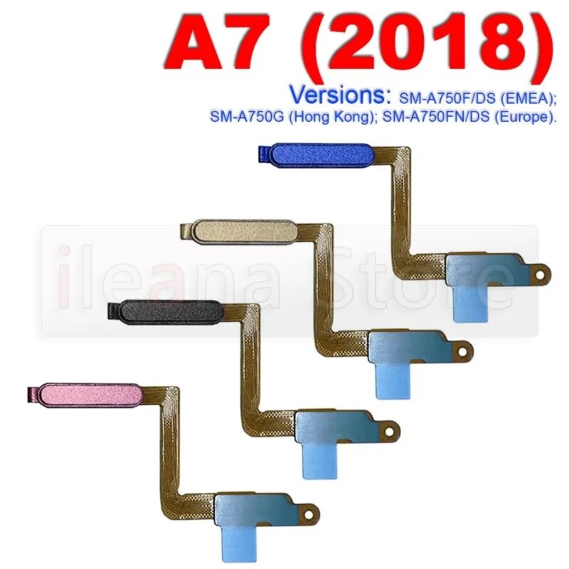 For Samsung Galaxy A3 A5 A7 A8 2016 2017 2018 A520 A710 A720 A750 Original Home Button Touch ID Fingerprint Sensor Flex Cable. 
