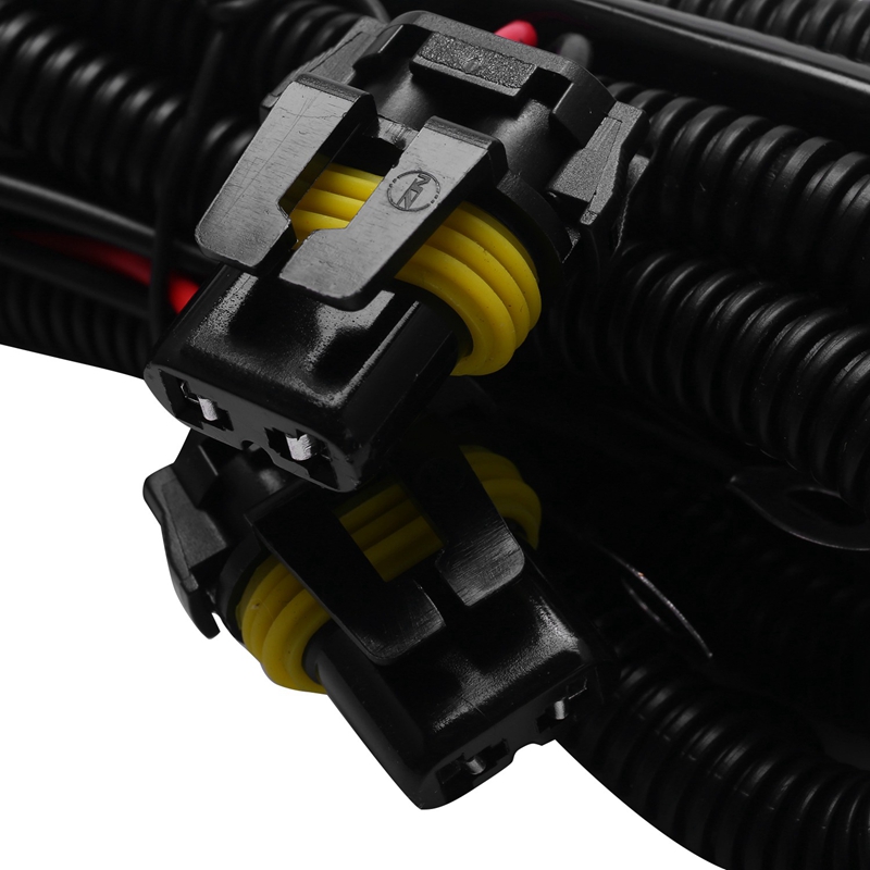 2Pcs Car Fog Light Relay Harness H11 880 Relay Adapter Extension Cable 40A LED Light and Halogen Fog Light Connector. 
