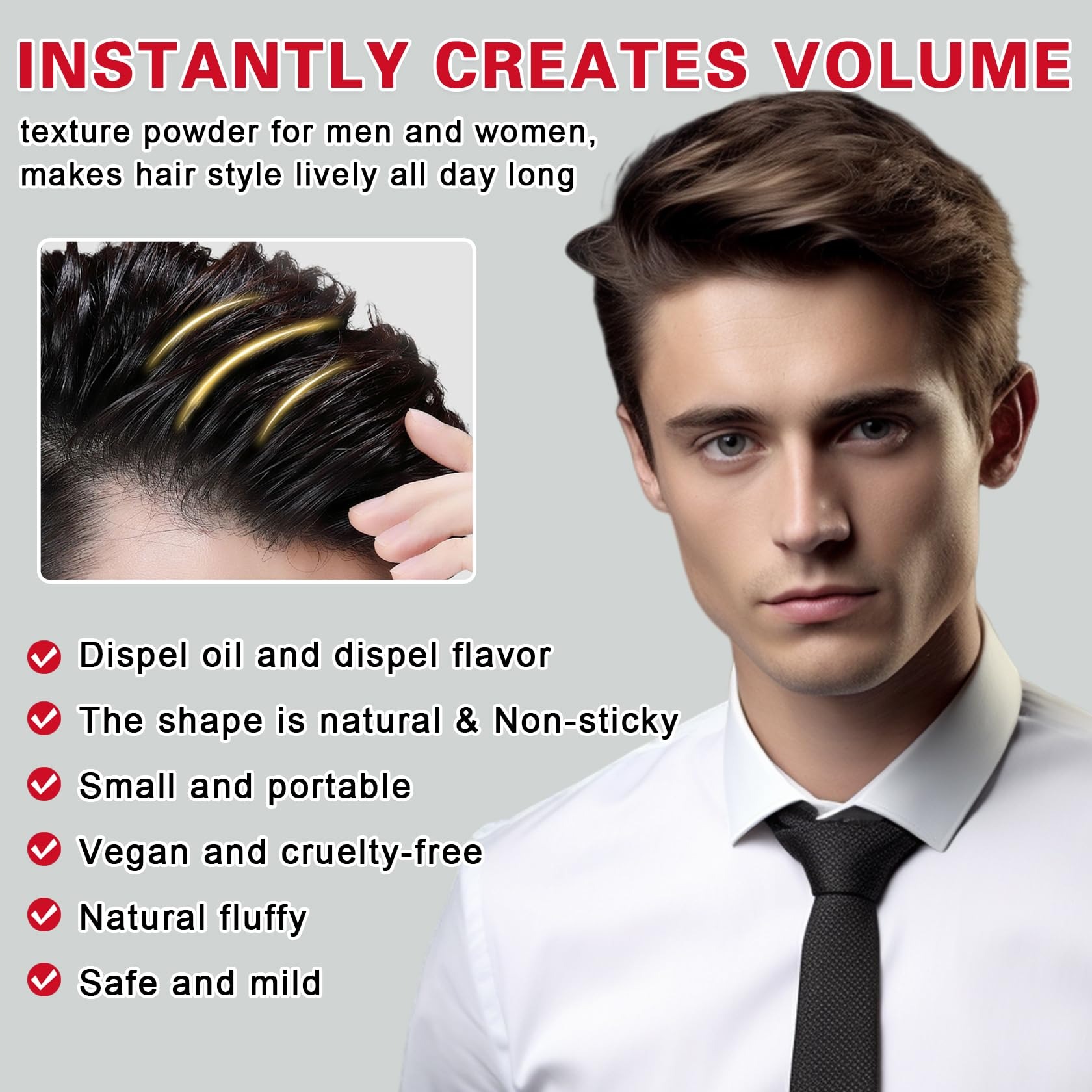 Hair Fluffy Powder Wax Increase Hair Volume Mattify Hair Volumizing ...