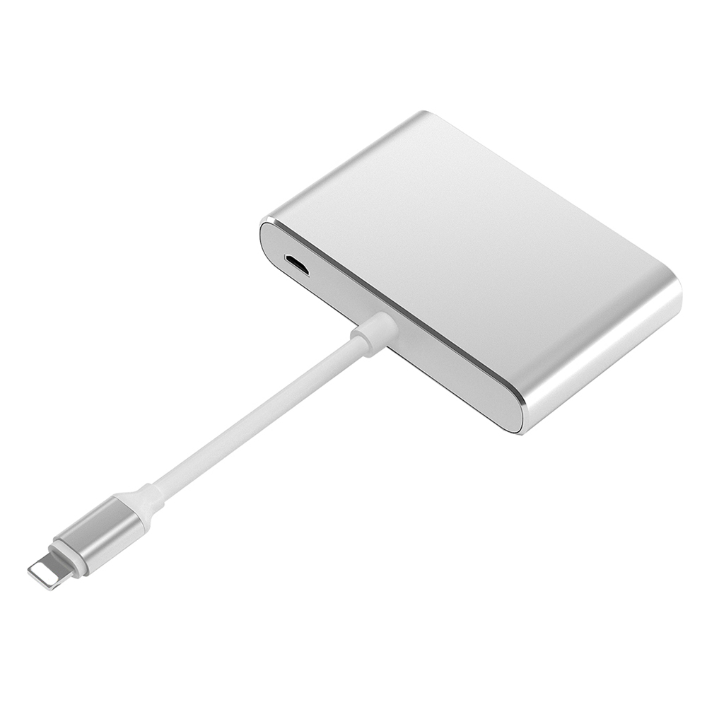 Converter for Lightning to HDMI/ VGA/AV Audio TV Adapter Converter Compatible for iPhone/for iPad/for iPod touch. 