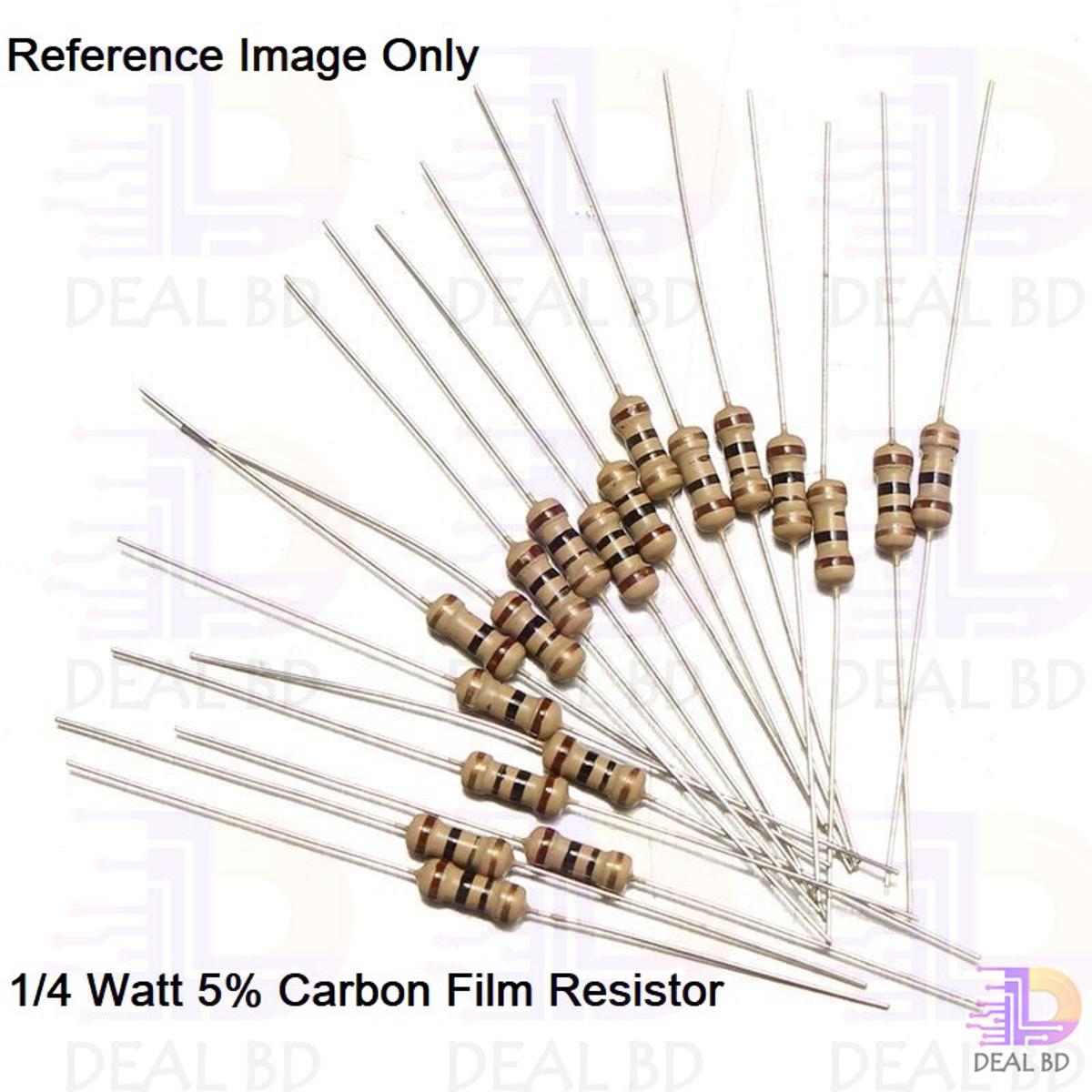100Pcs 6.8K Resistor 6.8K Ohm Carbon Film Resistor 6.8K 1/4W Resistance 0.25 Watt 5% Tolerance Fixed Resistors
