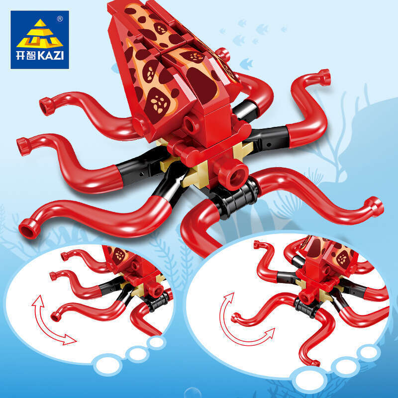 Kaizhi 80043 Ocean World series is compatible with LEGO puzzle assembly small particle building blocks for children's fun toys. 