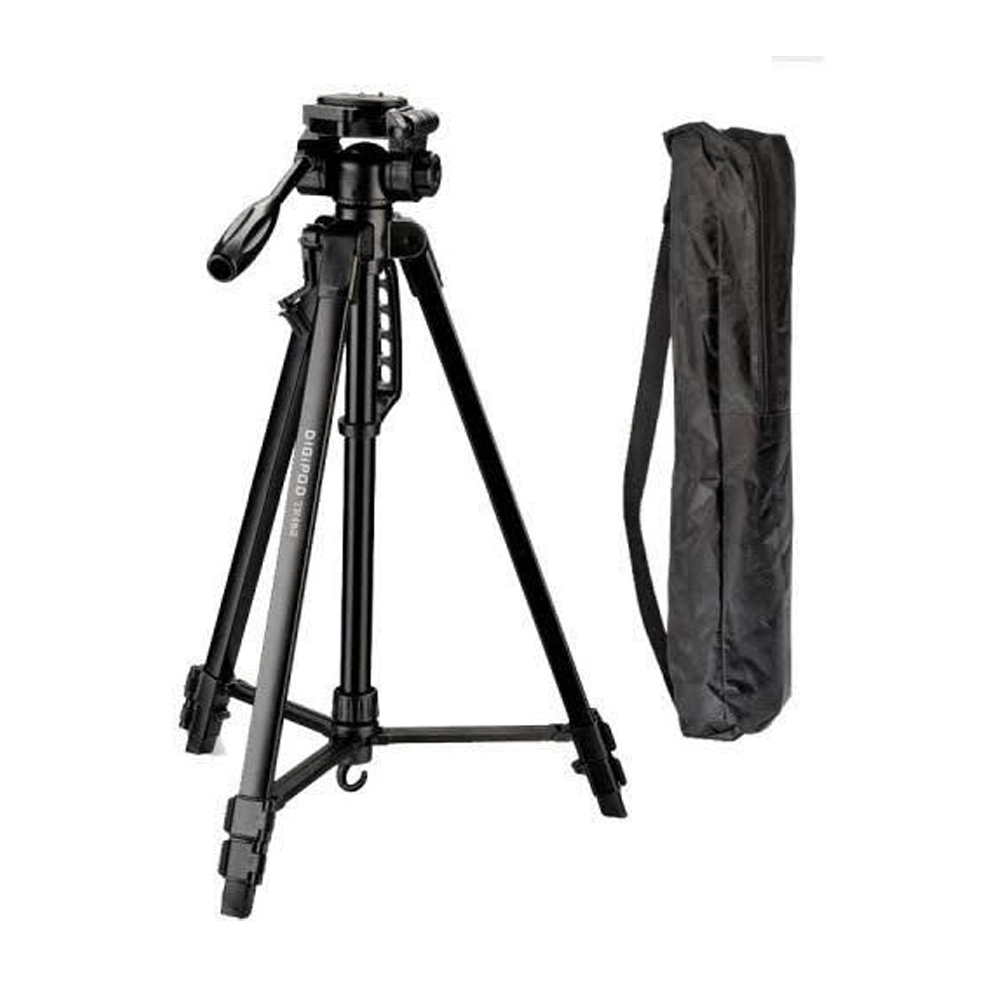 DIGIPOD TR452 Aluminum Camera Tripod (4.4 Feet)- Suitable To Mobile, Mirrorless Camera, DSLR. 