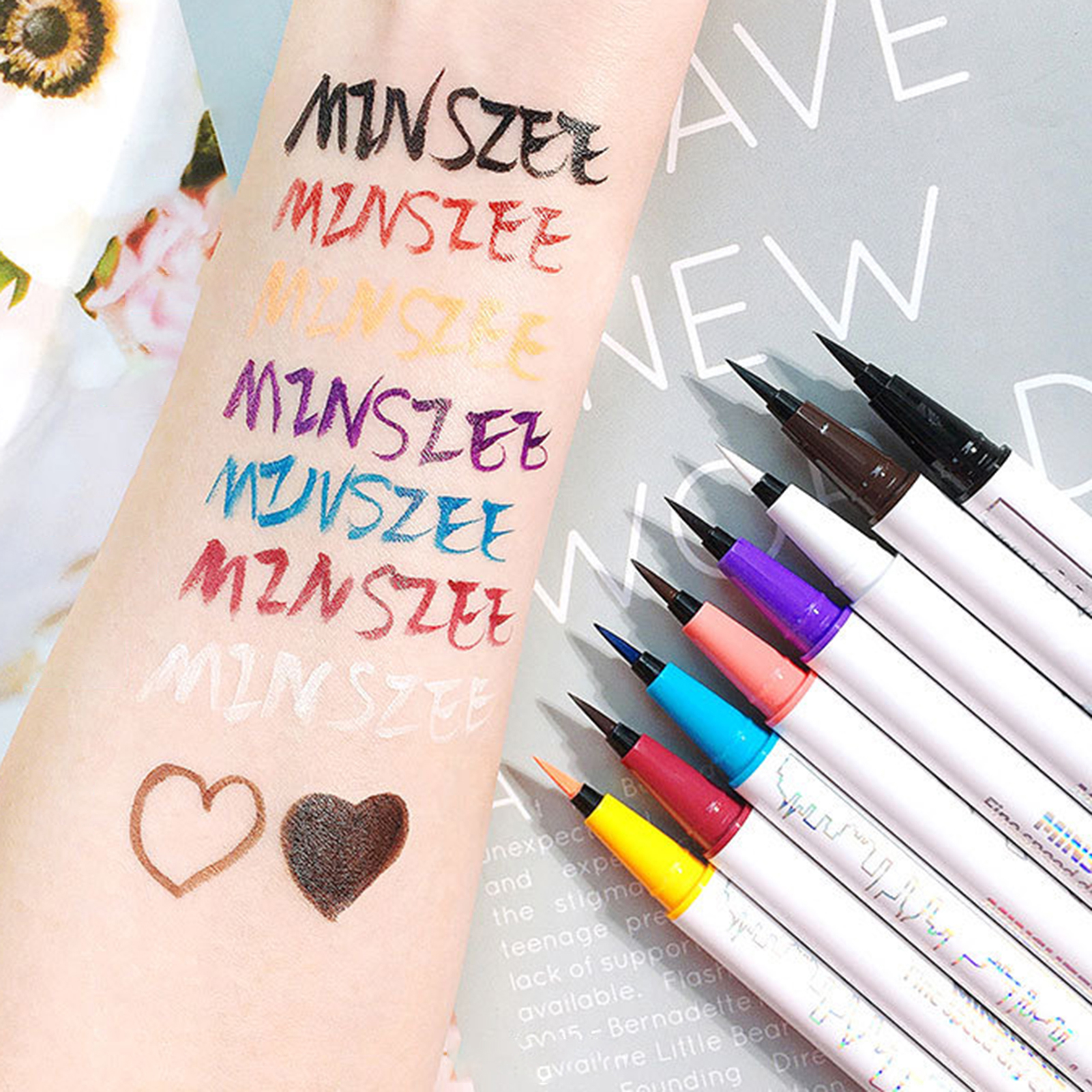 Colored Eyeliner Non-irritating Non-smudge Eyeliner Pencil. 