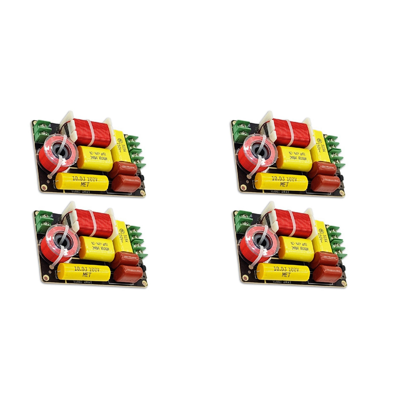 4Pcs -250 250W 2 Way Frequency Divider Tweeter Bass Crossover Filter DIY Speaker Filter Circuit Home Sound Theater