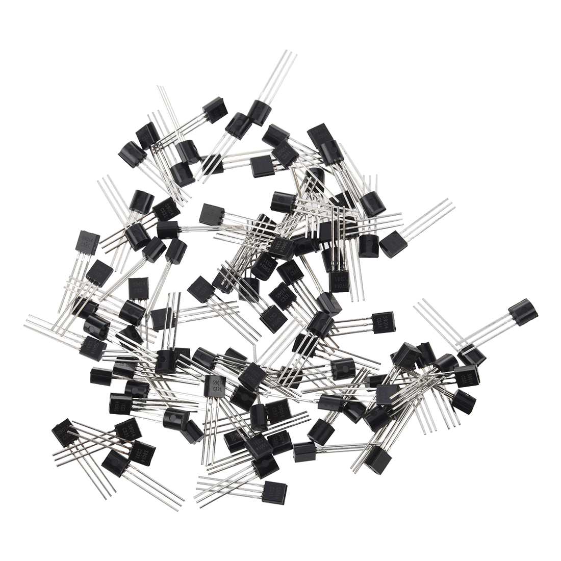 NXFDSIOZ 100pcs Transistors S9014 PNP Silicon Transistor