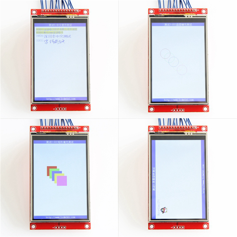5pcs 3.5 Inch 480X320 SPI Serial TFT LCD Module Display Screen with Press Panel Driver IC ILI9488 for MCU. 