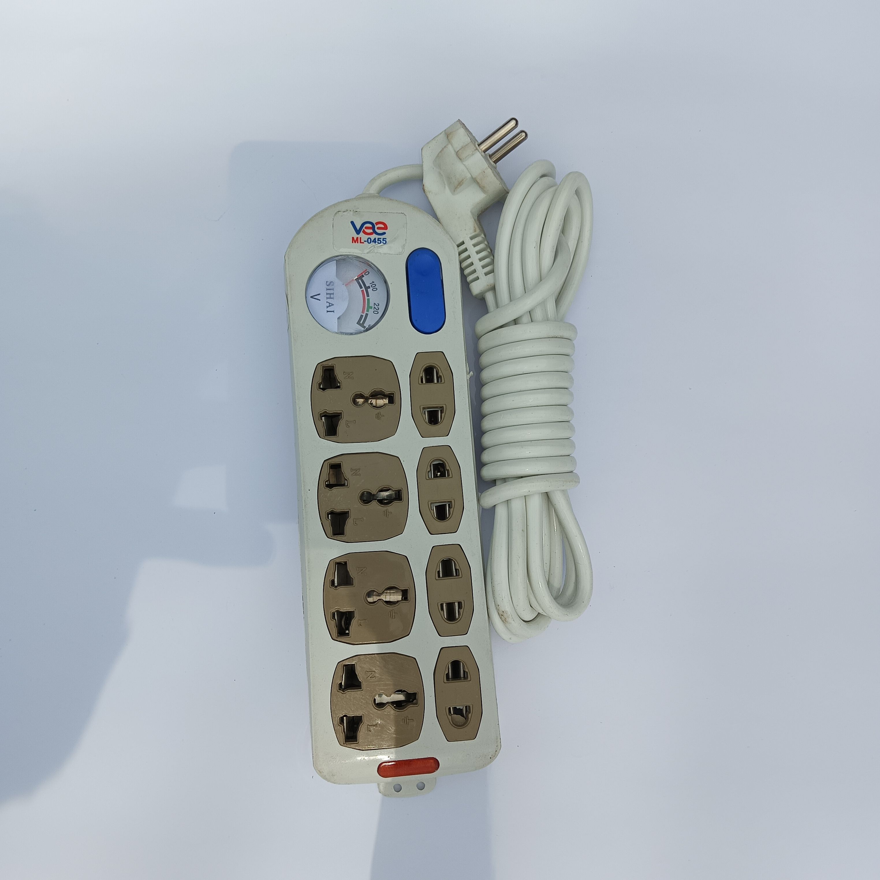 Multiplug 8 Port Power Strip with 3 Meter Cable