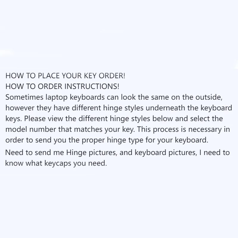 WASD Replacement Keycap Key Cap Scissor Clip Hinge For Acer Predator Helios 300 PH315-52 PH317-53 Keyboard. 