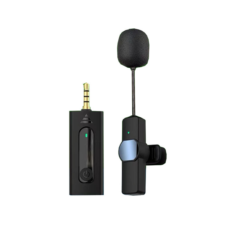 Wireless microphone, Bluetooth Douyin live microphone, 3.5 live sound card, lavalier microphone, one drag, two lavalier microphones. 