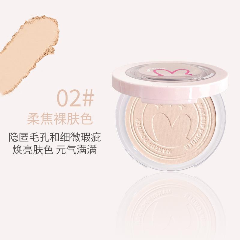 Make-up Kakashow Soft Focus Setting Powder is lightweight, long-lasting, waterproof, non-fading, concealer, powder, white cake, loose powder