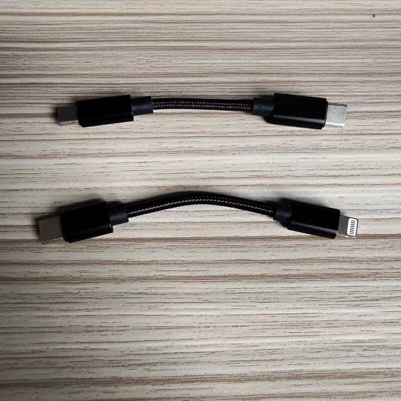 iBasso Lighting to Type C OTG Cable for DC03 DC04 FiiO USB DACs Q1MKII/Q5s/Q5, MFi Q1 Mark II, 10cm 0.3ft, FQ1222 for IOS. 